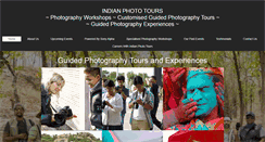 Desktop Screenshot of indianphototours.com