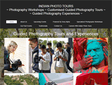 Tablet Screenshot of indianphototours.com